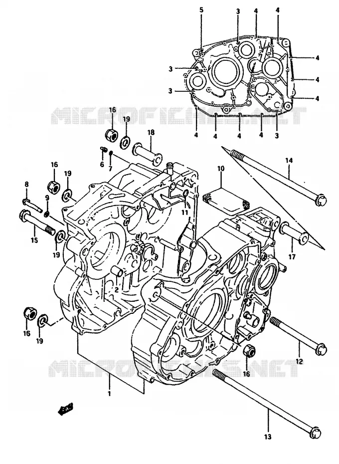 CASING Suzuki MOTO 650 DR 1990  DR650SL(L/M)