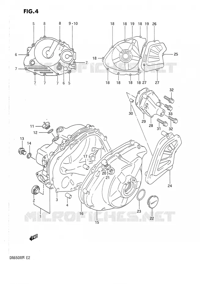 CASING Suzuki MOTO 650 DR 1991  DR650RM(E2)