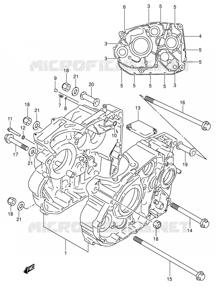 CASING Suzuki MOTO 650 DR 1992  DR650SEUN(E4)