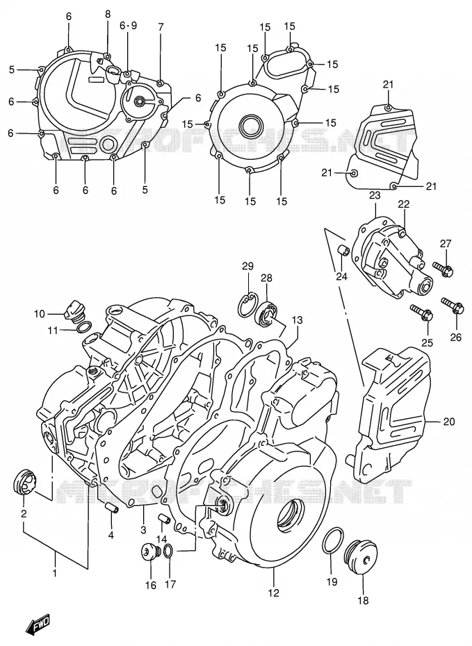 CASING Suzuki MOTO 650 DR 1996  DR650SET(E4)