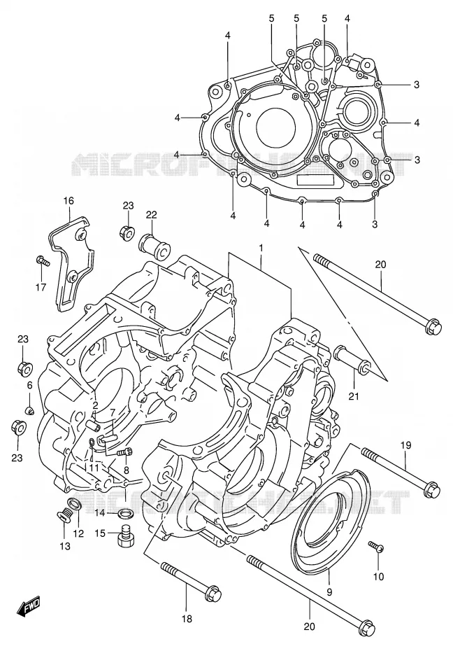 CASING Suzuki MOTO 650 DR 1999  DR650SEX(E4)