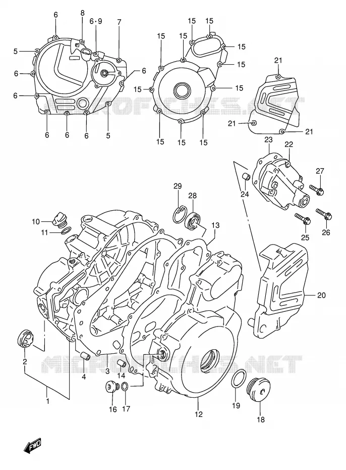 CASING Suzuki MOTO 650 DR 2005  DR650SEK5(E3/E28)