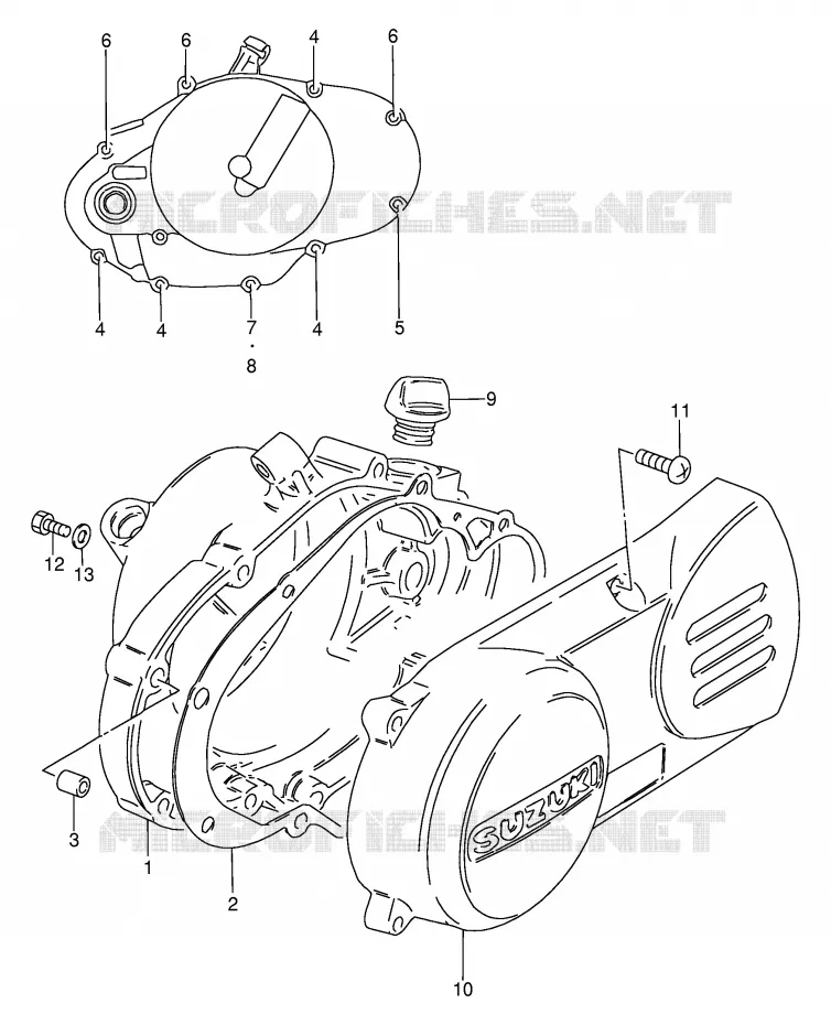 CASING Suzuki MOTO 80 DS 1996  DS80T(E24)