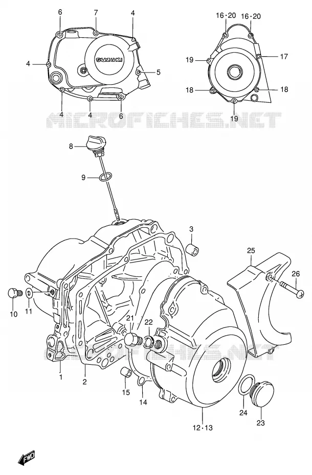 CASING Suzuki SCOOTER 100 FB 1994  FB100R(E71)