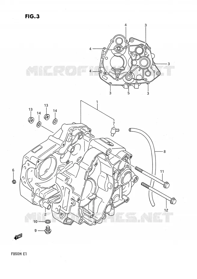 CASING Suzuki SCOOTER 50 FB 1991  FB50M(E1)