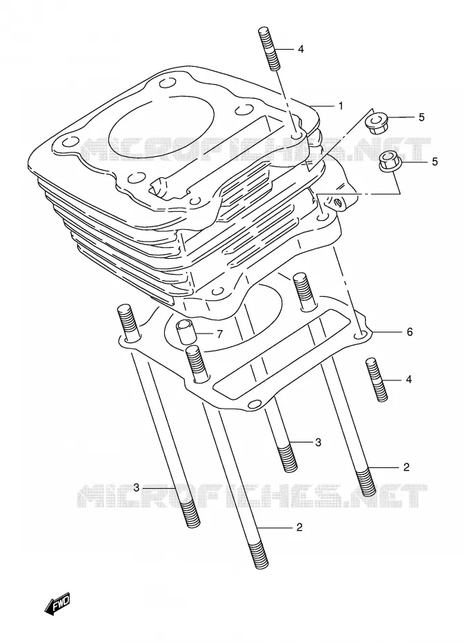 CILINDER Suzuki MOTO 125 DR 2000  DR125SEUY(E4)