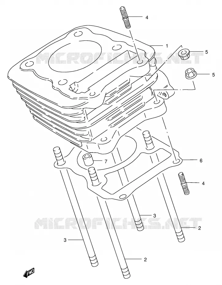 CILINDER Suzuki MOTO 200 DR 2000  DR200SEY(E24)