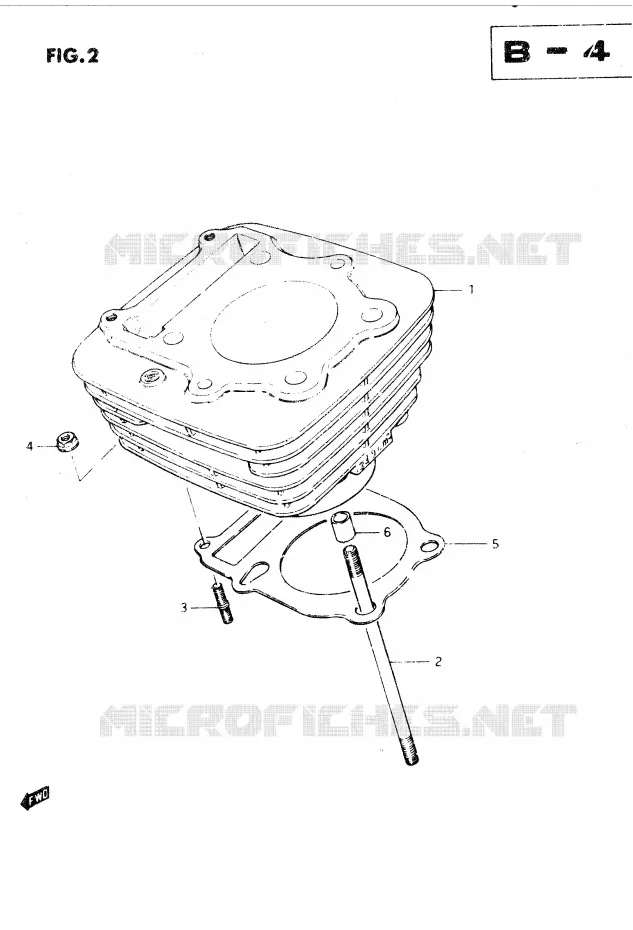 CILINDER Suzuki MOTO 250 DR 1983  DR250SD(E1)