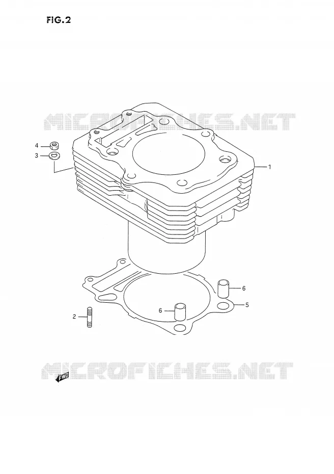 CILINDER Suzuki MOTO 350 DR 1992  DR350SHN(E2)