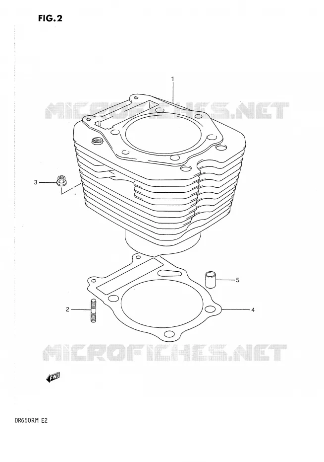 CILINDER Suzuki MOTO 650 DR 1991  DR650RM(E2)