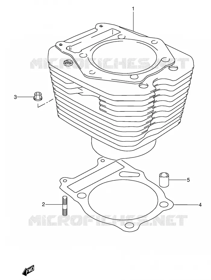 CILINDER Suzuki MOTO 650 DR 1993  DR650RSEP(E4)