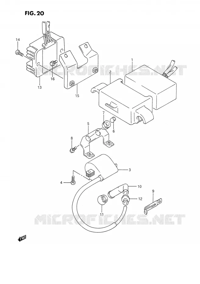 ELEKTRISCH Suzuki MOTO 350 DR 1992  DR350SN/SHN(E2)