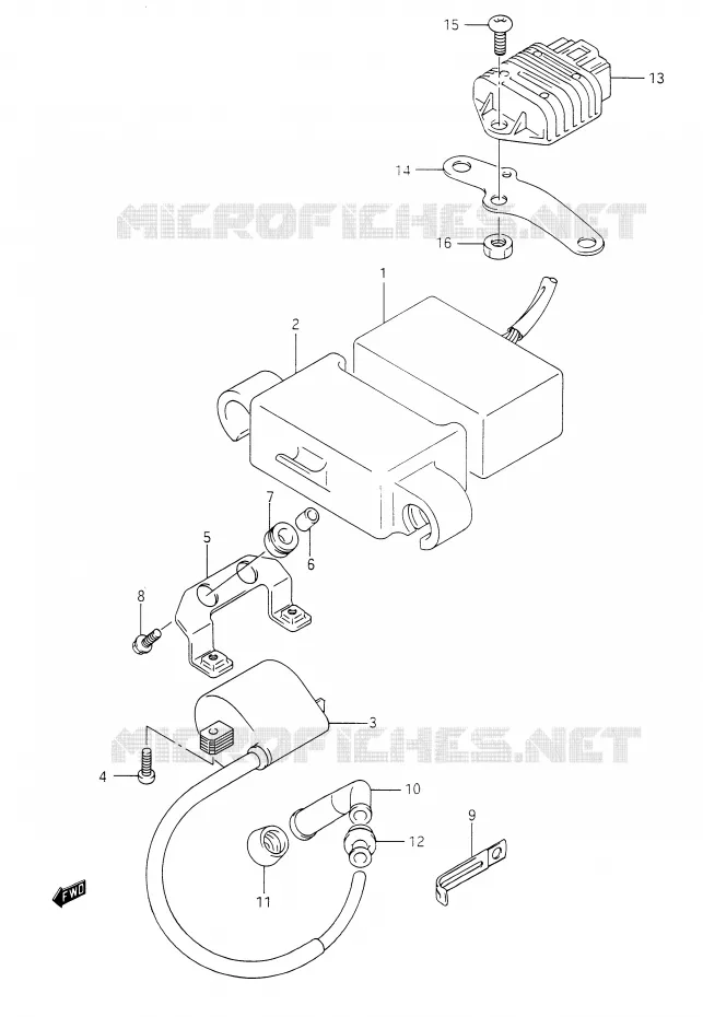 ELEKTRISCH Suzuki MOTO 350 DR 1993  DR350P(E28)