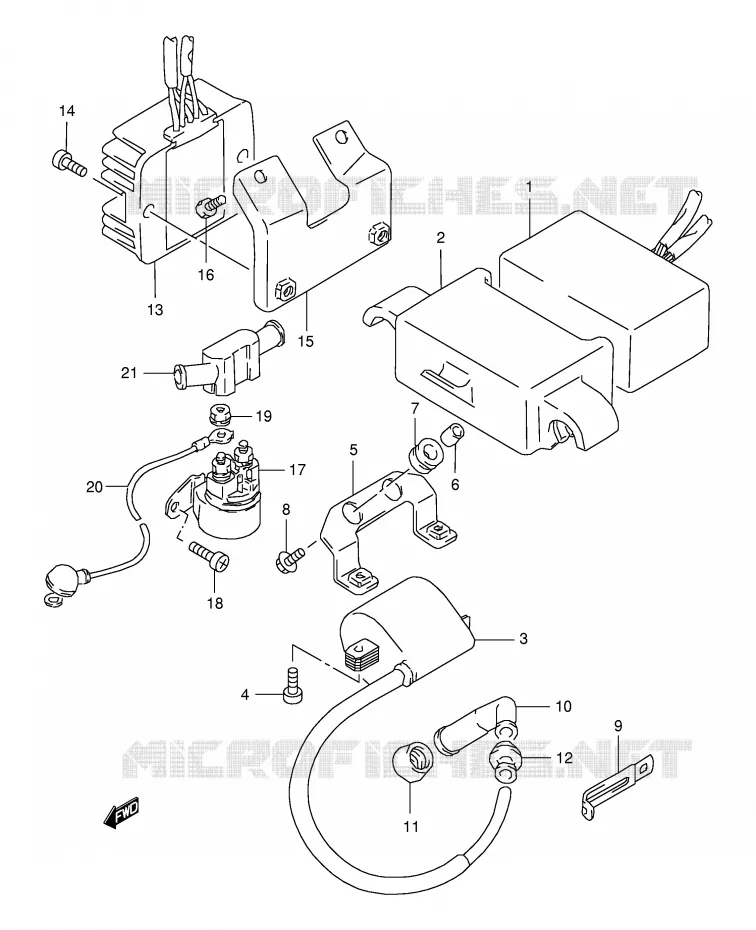 ELEKTRISCH Suzuki MOTO 350 DR 1994  DR350SER(E2)