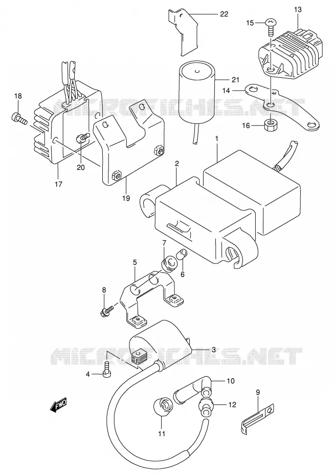 ELEKTRISCH Suzuki MOTO 350 DR 1997  DR350V(E1)