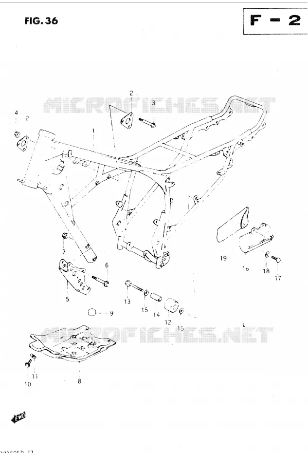 FRAME Suzuki MOTO 250 DR 1983  DR250SD(E1)