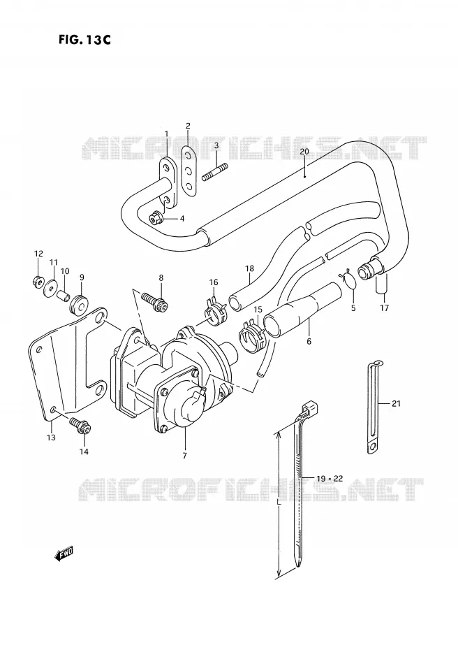 FUEL EVAP SYSTEM (DR350SHN/SHP E18) Suzuki MOTO 350 DR 1994  DR350SHR(E2)