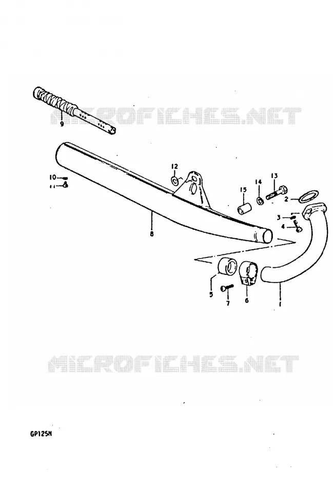 GELUIDDEMPER (E6, E10, E13, E30, E42) Suzuki MOTO 125 GP 1992  GP125UN(C/N)