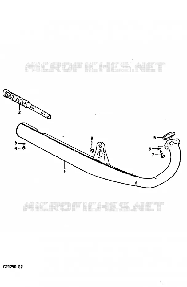 GELUIDDEMPER Suzuki MOTO 125 GP 1983  GP125D(X/D)