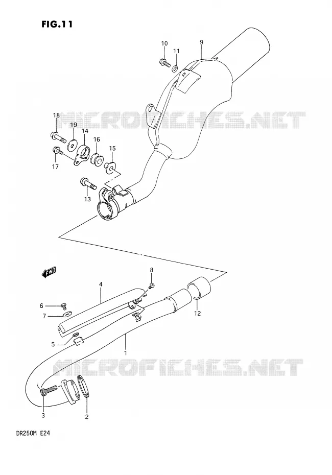 GELUIDDEMPER Suzuki MOTO 250 DR 1991  DR250M(E24)