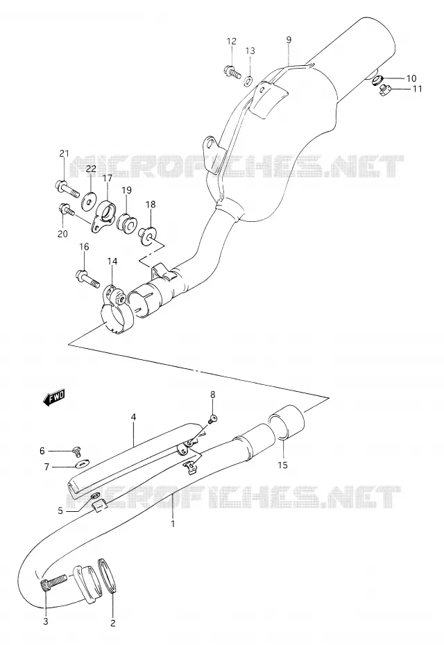 GELUIDDEMPER Suzuki MOTO 350 DR 1993  DR350P(E28)