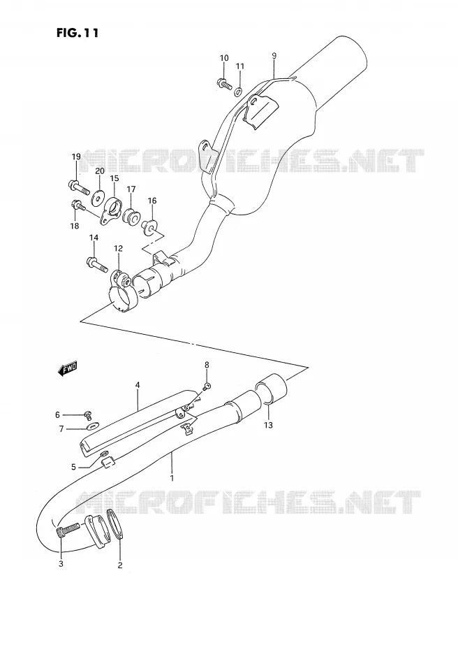 GELUIDDEMPER Suzuki MOTO 350 DR 1993  DR350SP(E2)