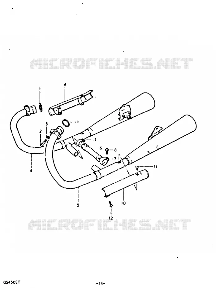 GELUIDDEMPER Suzuki MOTO 450 GS 1996  GS450T(T)