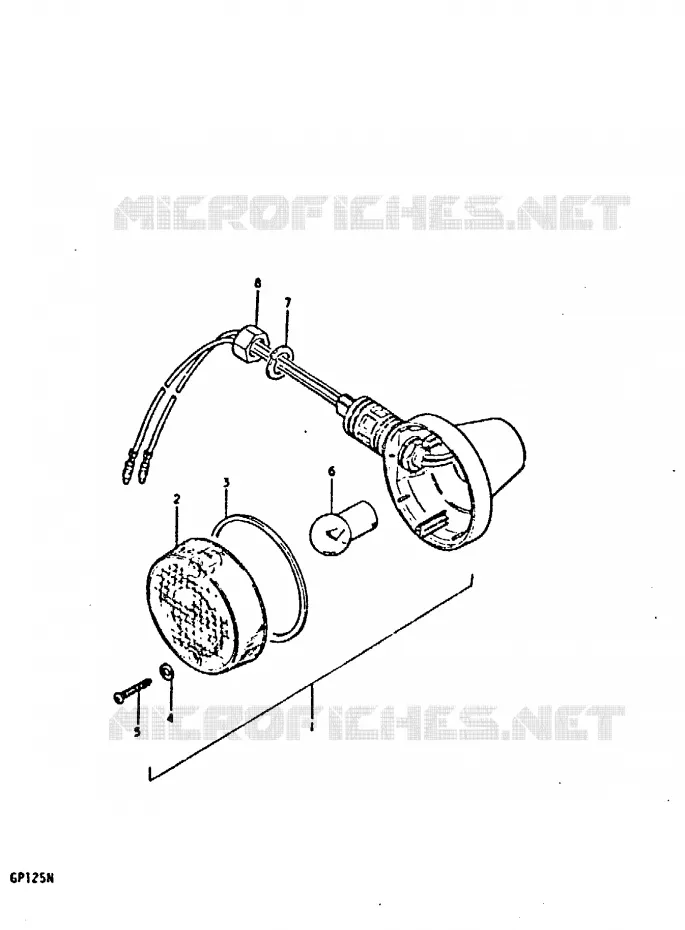 INDICATOREN (E14) Suzuki MOTO 125 GP 1978  GP125UC(C/N)