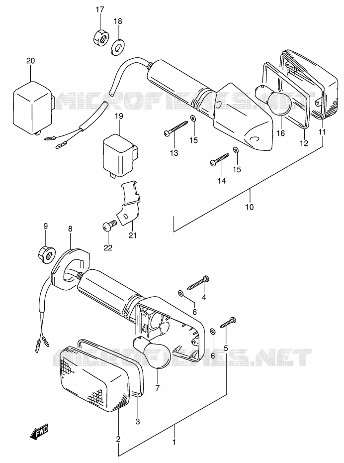 INDICATOREN Suzuki MOTO 650 DR 1991  DR650RSEM(E4)