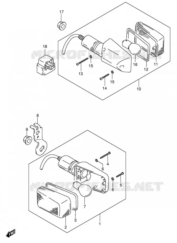 INDICATOREN Suzuki MOTO 650 DR 2004  DR650SEK4(E3/E28)