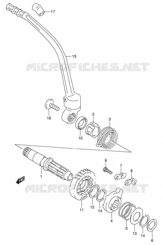 KICKSTARTER Suzuki MOTO 350 DR 1999  DR350X(E1)