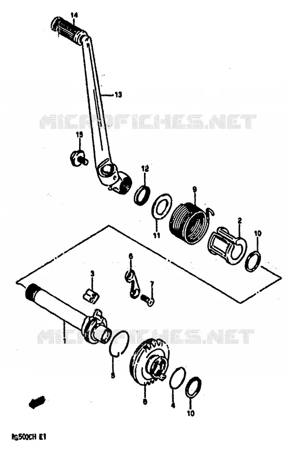 KICKSTARTER Suzuki MOTO 500 RG 1987  RG500CH(E1)