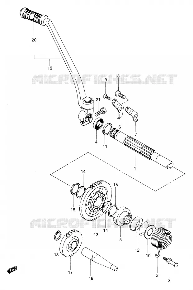 KICKSTARTER Suzuki MOTO 650 DR 1990  DR650RSL(E2)
