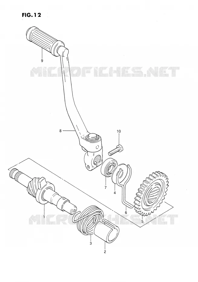KICKSTARTER Suzuki MOTO 80 DS 1991  DS80M(E24)