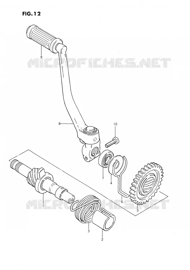 KICKSTARTER Suzuki MOTO 80 DS 1992  DS80N(E3)