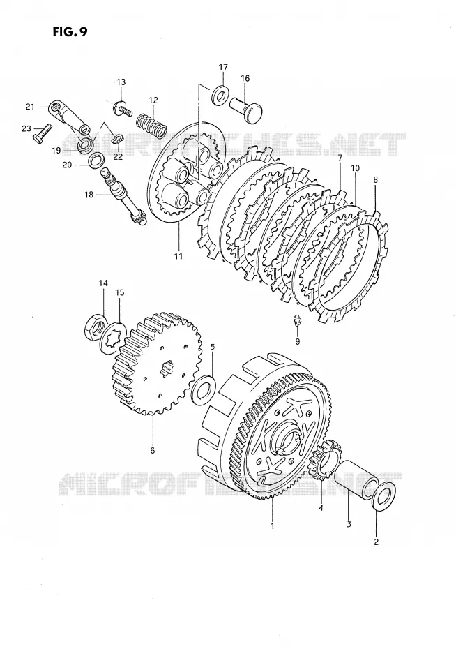 KOPPELING Suzuki MOTO 80 DS 1987  DS80H(E3)