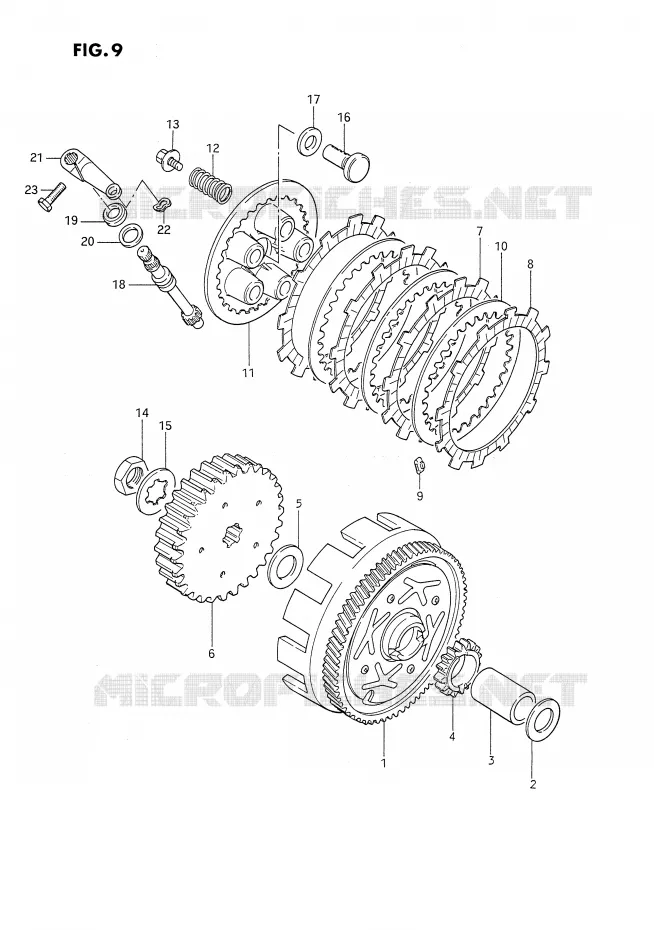 KOPPELING Suzuki MOTO 80 DS 1992  DS80N(E24)