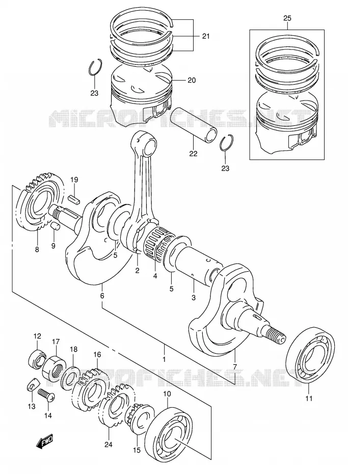 KRUKAS Suzuki MOTO 350 DR 1990  DR350L(E1)