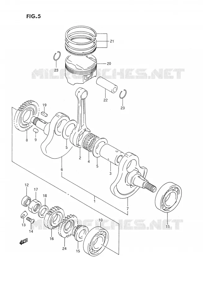 KRUKAS Suzuki MOTO 350 DR 1993  DR350SP(E2)