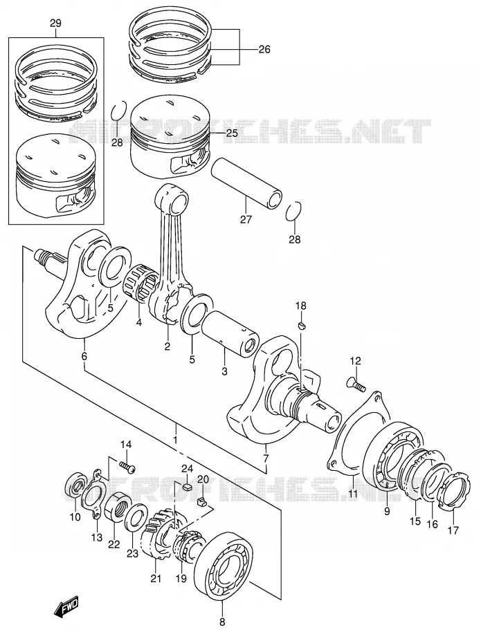 KRUKAS Suzuki MOTO 650 DR 1992  DR650SEUN(E4)