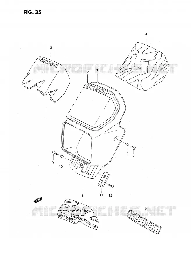 KUIPJE Suzuki MOTO 350 DR 1993  DR350SP(E2)