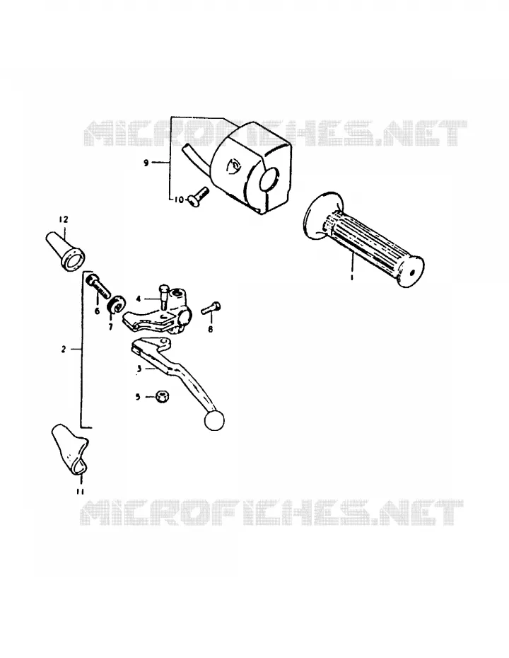 LEFT SWITCH - HANDGREEP (GS1000ET E22, GS1000HT, GS1000T) Suzuki MOTO 1000 GS 1980  GS1000T(T)