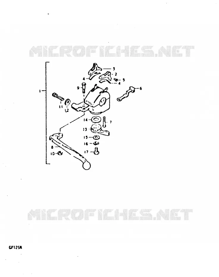 LINKER HANDGREEP Suzuki MOTO 125 GP 1992  GP125UN(C/N)