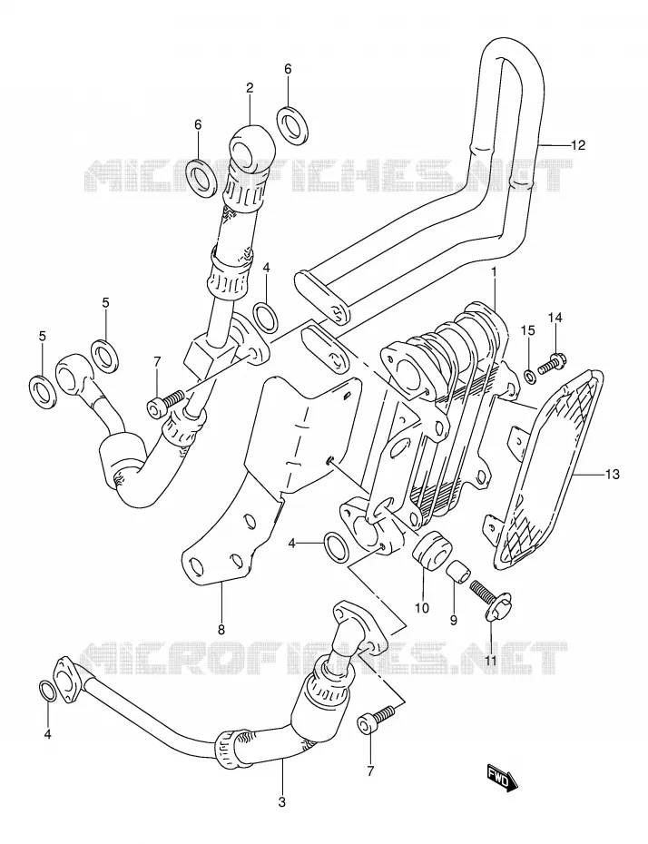 OLIE KOELER (OPTIONNEL) Suzuki MOTO 250 DR 1993  DR250SP(E24)