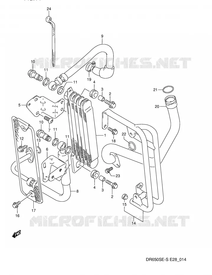 OLIE KOELER Suzuki MOTO 650 DR 1995  DR650SES(E28)
