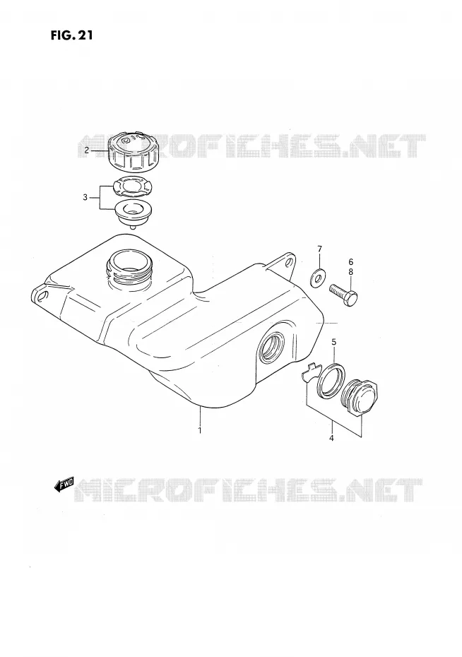 OLIE TANK Suzuki MOTO 80 DS 1991  DS80M(E24)
