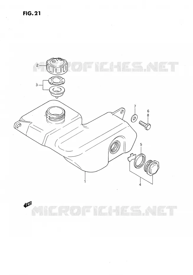 OLIE TANK Suzuki MOTO 80 DS 1993  DS80P(E3)