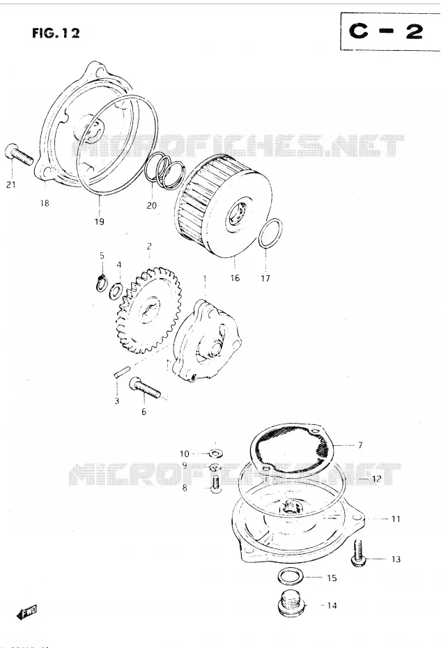OLIEPOMP Suzuki MOTO 250 DR 1982  DR250SZ(E1)