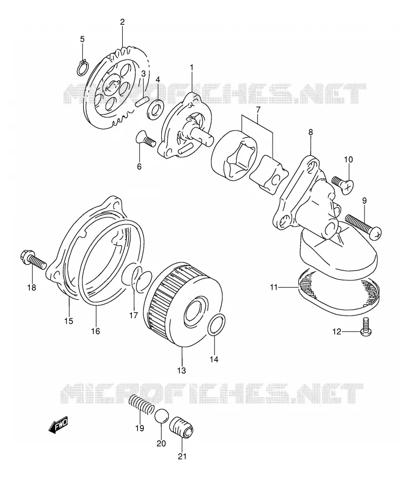 OLIEPOMP Suzuki MOTO 250 DR 1992  DR250SN(E24)