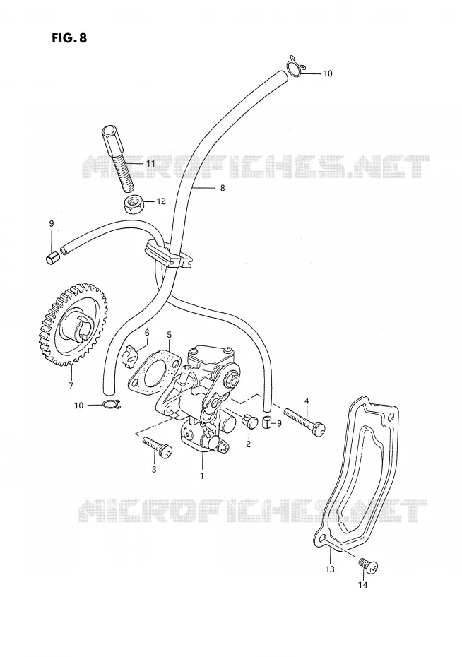 OLIEPOMP Suzuki MOTO 80 DS 1988  DS80J(E24)